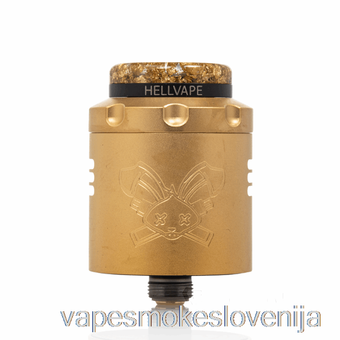 Vape Slovenija Hellvape Dead Rabbit V3 24mm Rda [6th Anni] Gold Black